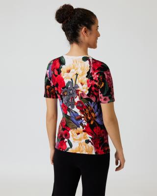 Pullover mit tropischem Print