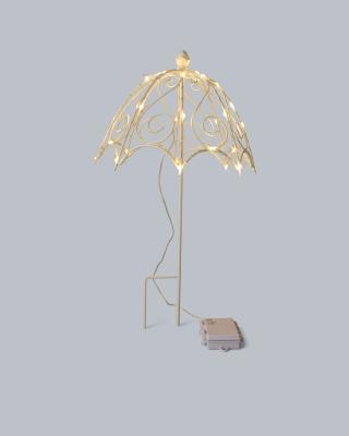 Outdoor-Gartenstecker LED-Regenschirm