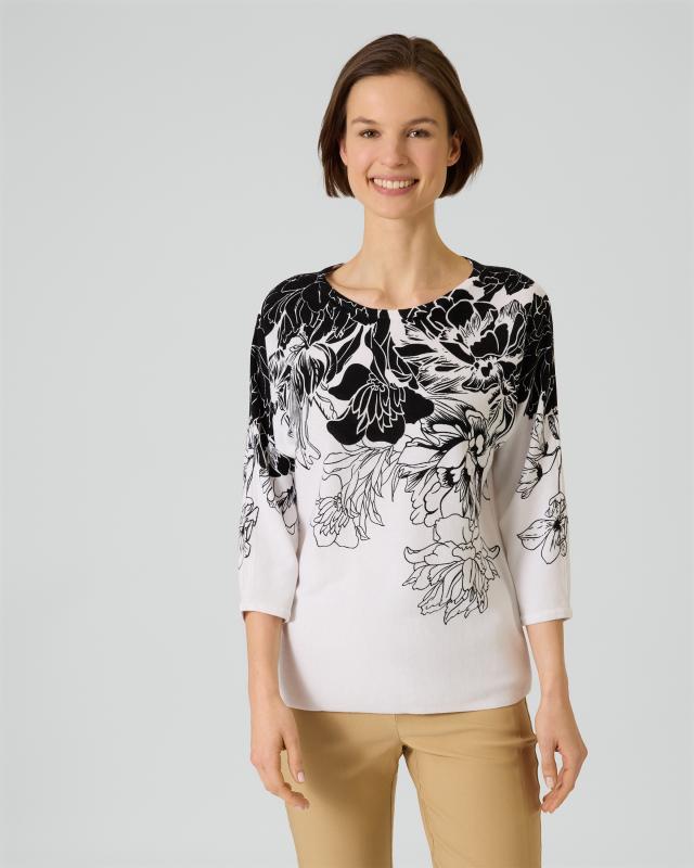 Pullover mit Blüten-Print