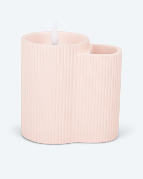 Produktabbildung für LED-Kerze Zement mit Vase