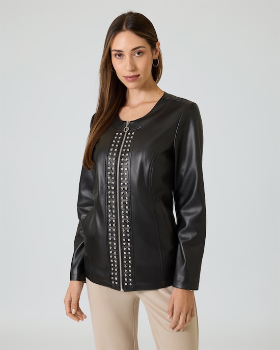 Produktabbildung für Jacke in Leder-Optik