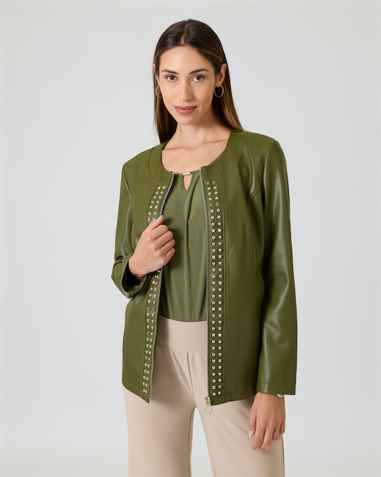 Produktabbildung für Jacke in Leder-Optik