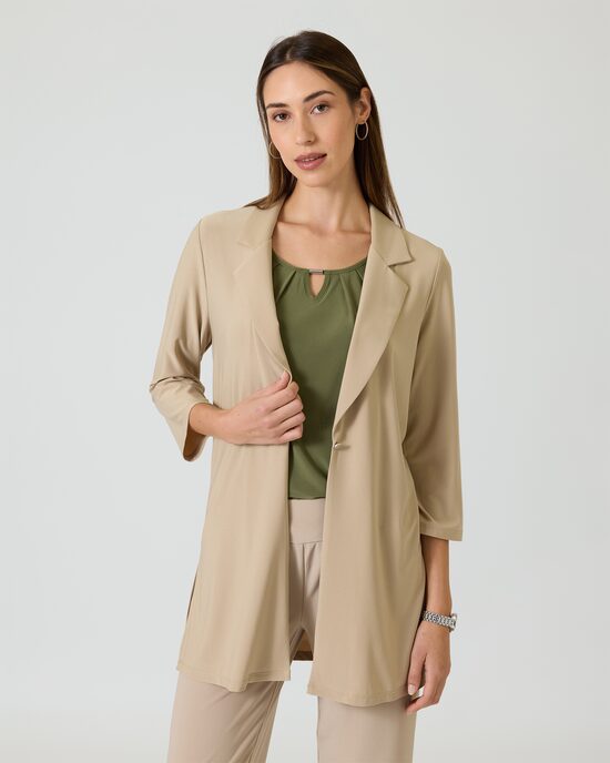 Produktabbildung für Longcardigan mit Reverskragen