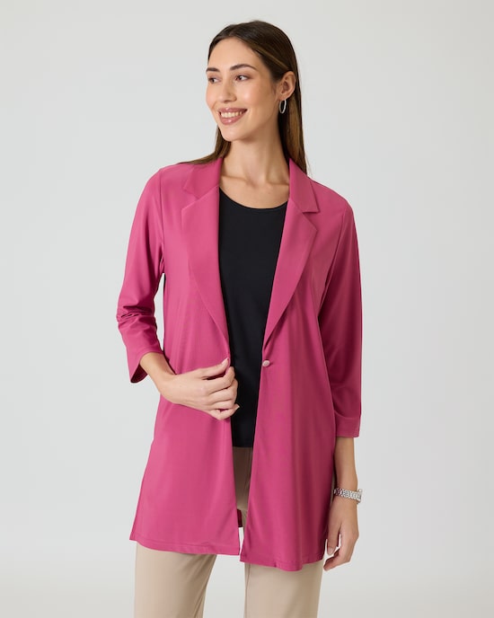 Produktabbildung für Longcardigan mit Reverskragen