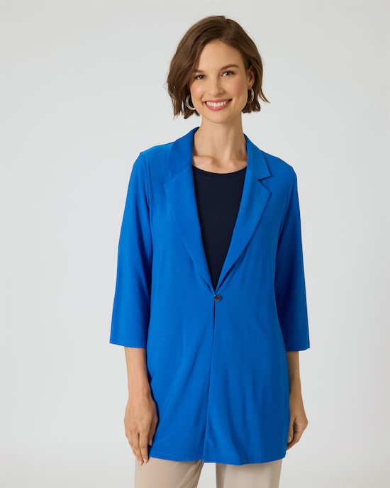 Produktabbildung für Longcardigan mit Reverskragen