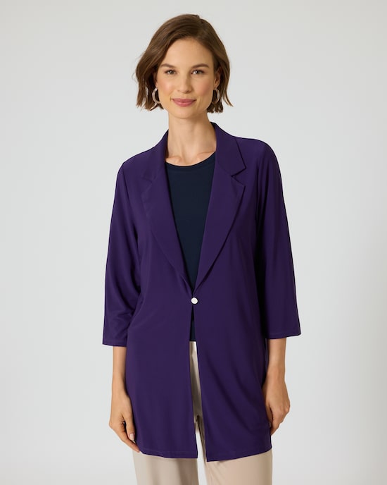 Produktabbildung für Longcardigan mit Reverskragen