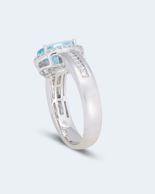 Produktabbildung 7 für Ring mit Aquamarin in Santa Maria Farbe & Brillanten