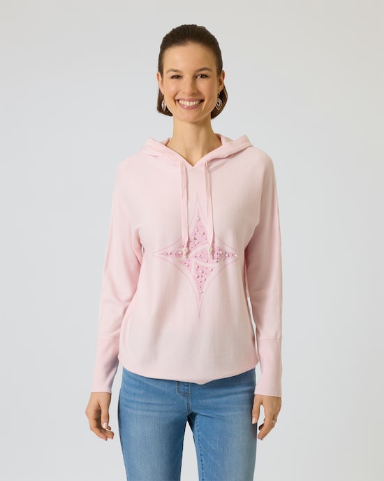 Produktabbildung für Kapuzenpullover mit Logo-Applikation