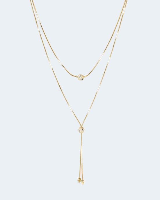 Produktabbildung für Y-Collier mit Slider-Kugel