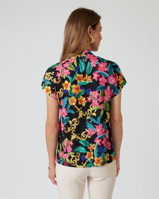 Shirt "tropische Blumen"