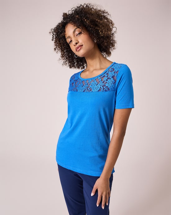 Produktabbildung für Shirt mit Spitze