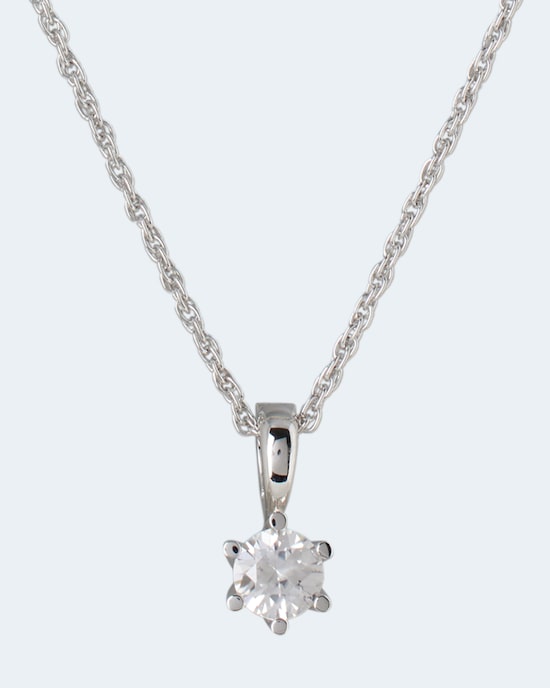Produktabbildung für Kette + Clip-Anhänger mit Zirkon
