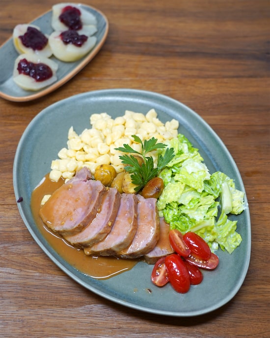 Produktabbildung für Wildschweinrücken in Maronensoße, 750 g