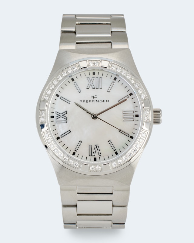 Uhr mit Brillanten ca. 0,60 ct
