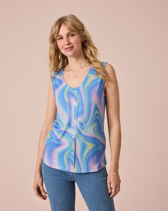 Produktabbildung für Jersey-Top in Multicolor-Optik