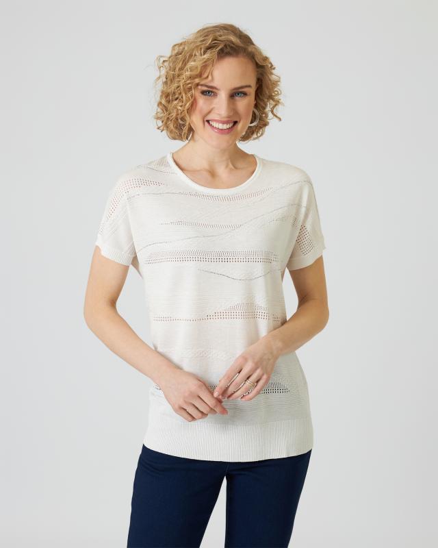 Pullover mit Ajour-Muster