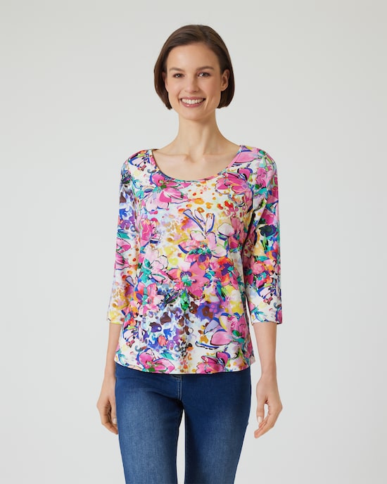 Produktabbildung für Shirt mit Floraldruck