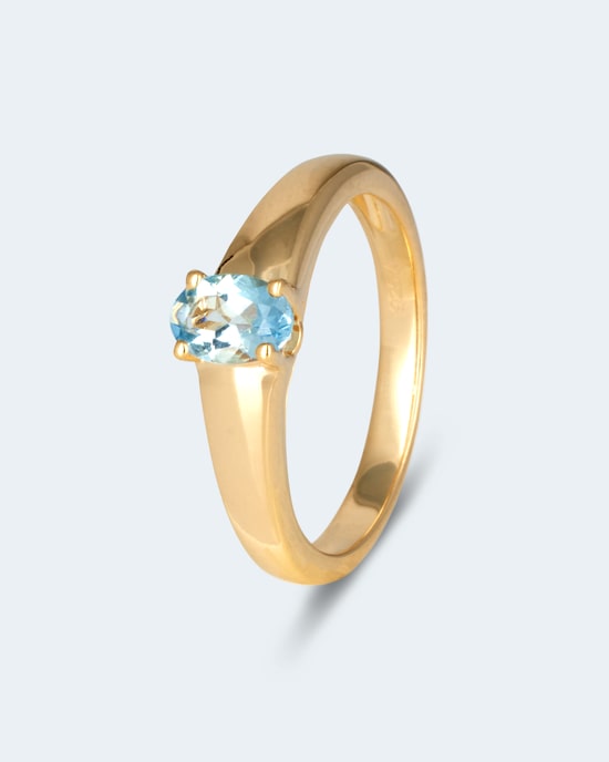 Produktabbildung für Ring mit Aquamarin