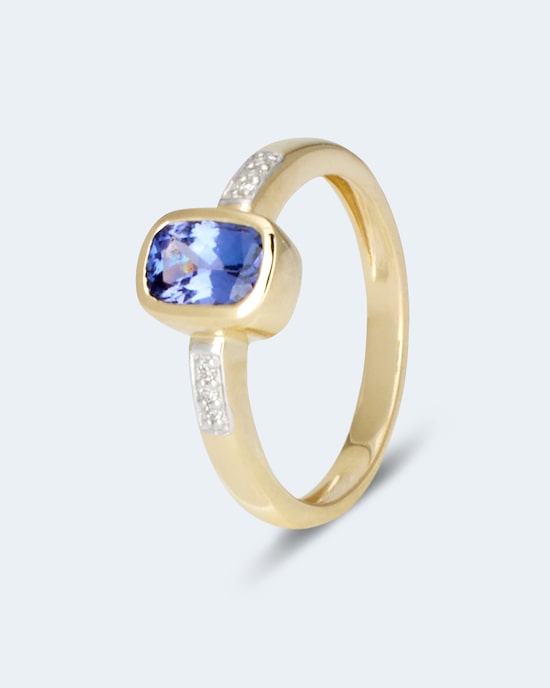 Produktabbildung für Ring mit Diamanten & Tansanit AAAA+