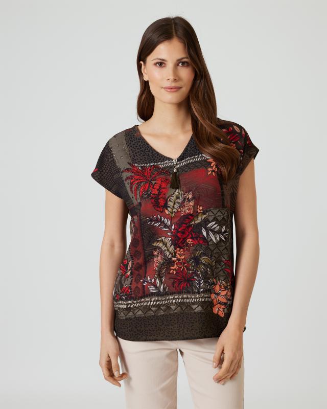 Shirt mit Tropical-Print