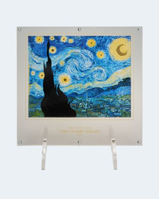 Produktabbildung für Silbermünzbarren van Gogh „Sternennacht“