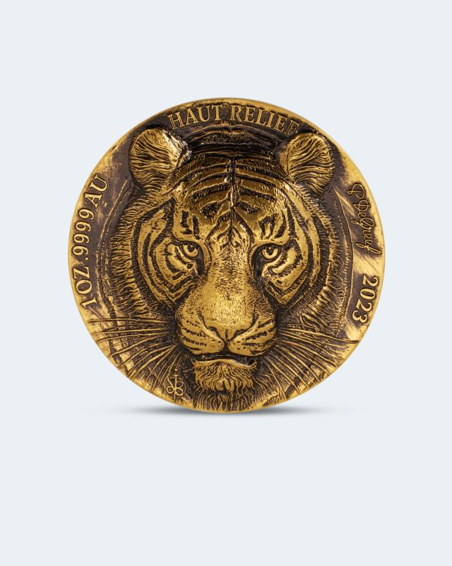 1 Unze Gold De Greef Tiger 2023