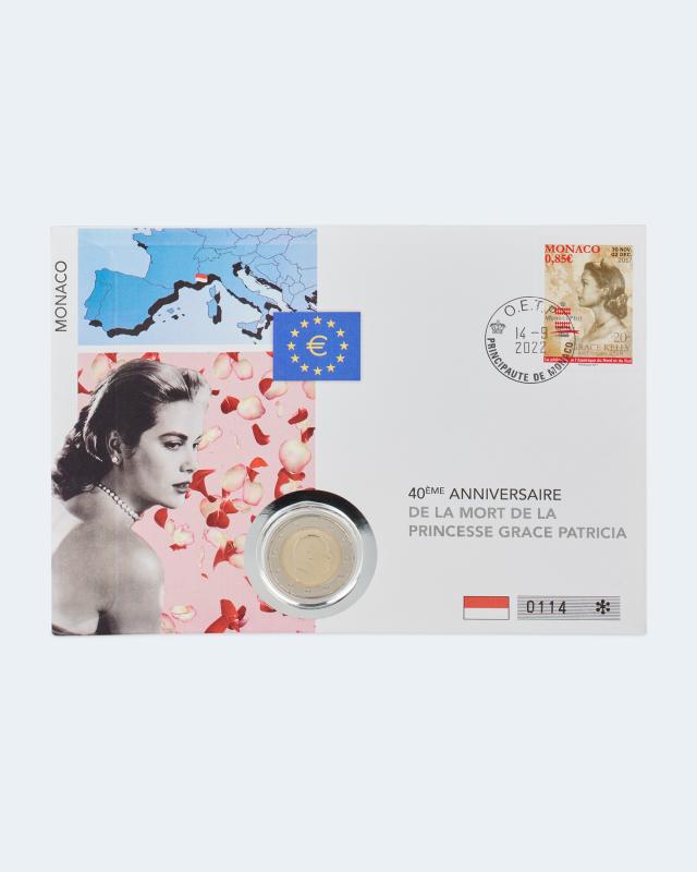 2-Euro-Numisbrief 40. Todestag Grace Kelly