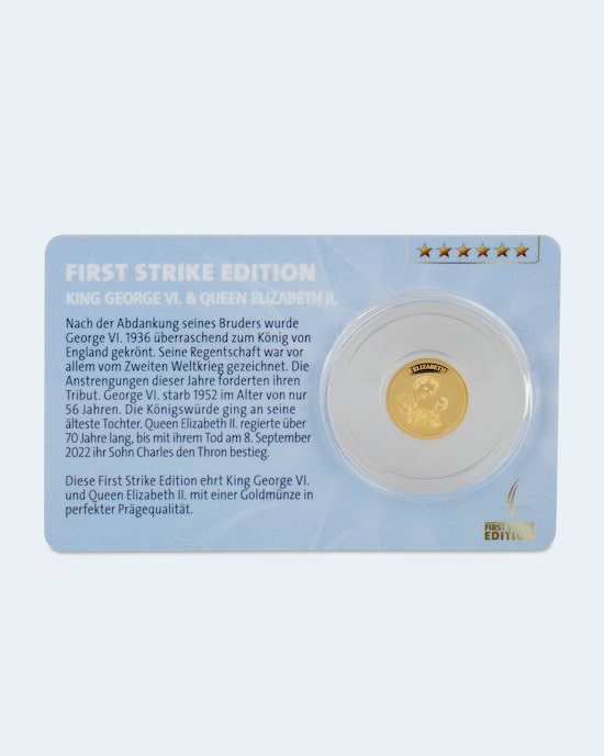 Produktabbildung für Goldmünze King George & Queen Elizabeth II