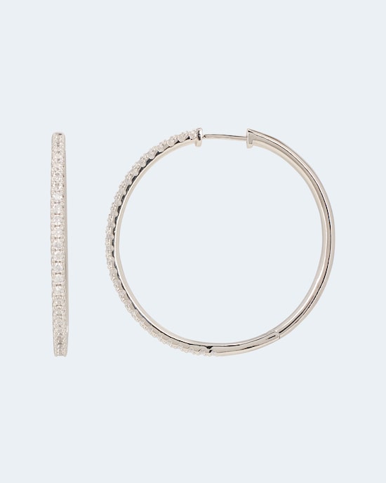 Produktabbildung für Creolen mit Zirkonia