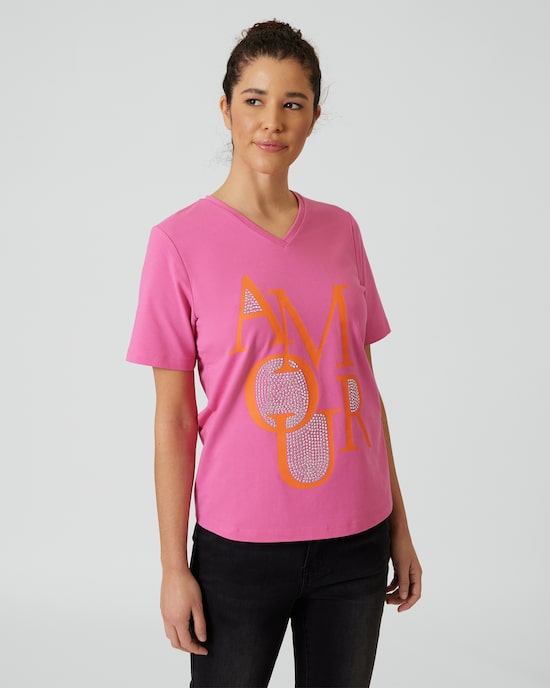 Produktabbildung für Shirt mit Schriftzug "Amour"