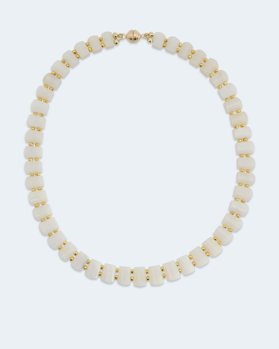 Produktabbildung für Collier aus Kascholong Opal & Pyrit