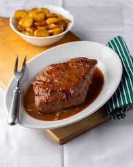 Produktabbildung für Zwiebelrostbraten mit Soße