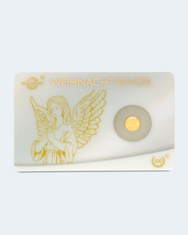 Goldmünze Weihnachtsengel 2023
