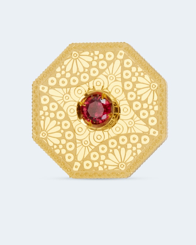Goldmünze Infinity Perfection mit Rubin