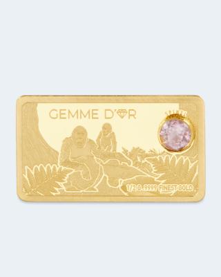 Goldbarren Gemme d'or Pink-Spinell