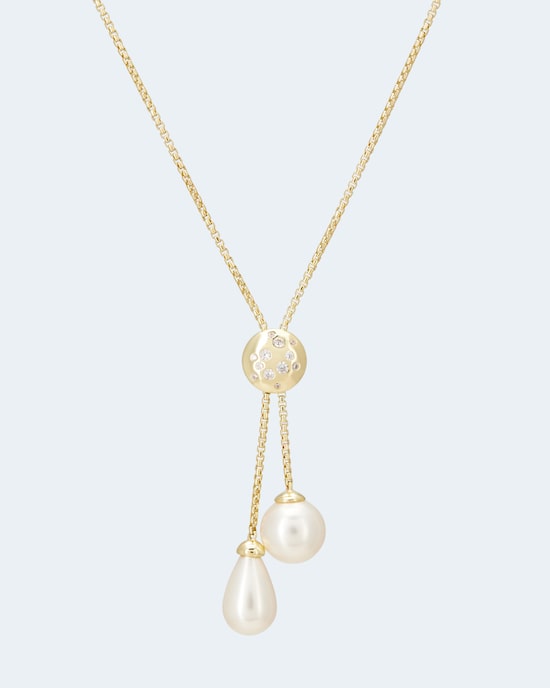 Produktabbildung für Slider-Collier mit MK-Perlen 10 & 12 mm