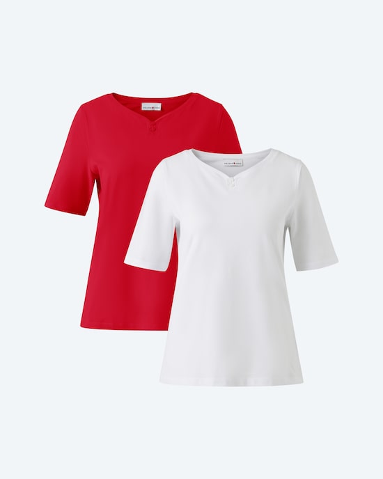 Produktabbildung für Basic-Shirt, 2tlg.