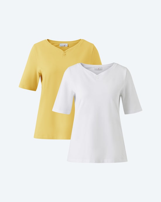 Produktabbildung für Basic-Shirt, 2tlg.