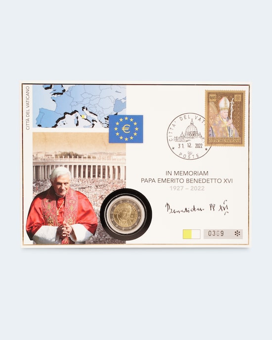 Produktabbildung für 2-€-Numisbrief Papst Benedikt XVI.
