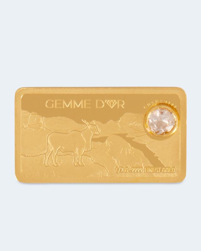 Goldbarren Gemme d'or Weißer Beryll