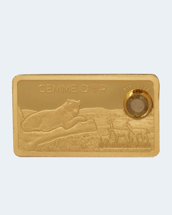 Produktabbildung für Goldbarren Gemme d'or Titanit hellgrün