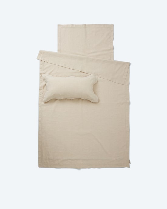 Produktabbildung für Leinen-Bettwäsche mit Hohlsaum, 3tlg.