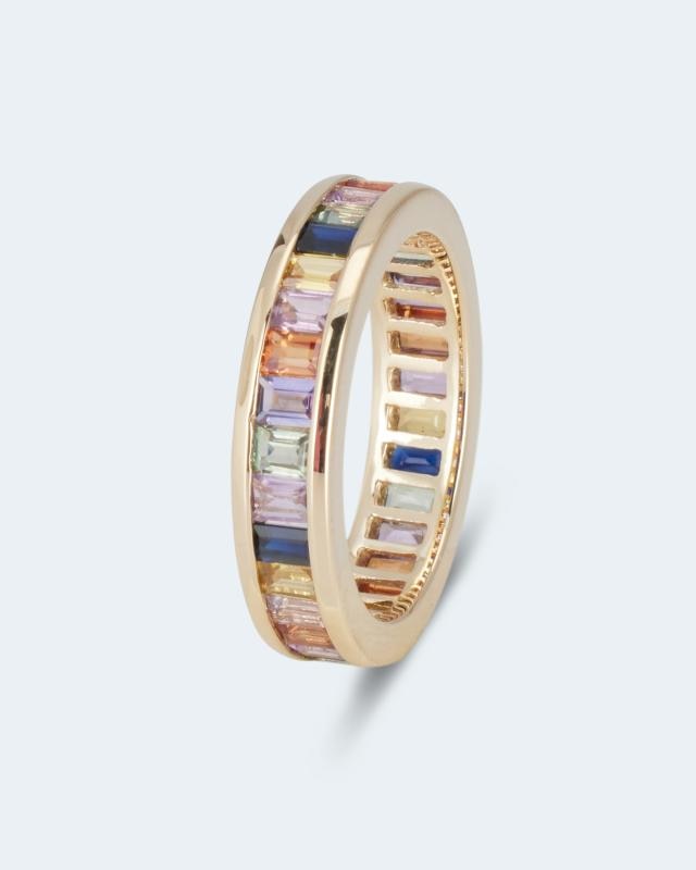 Ring mit Saphir im Multicolor-Design