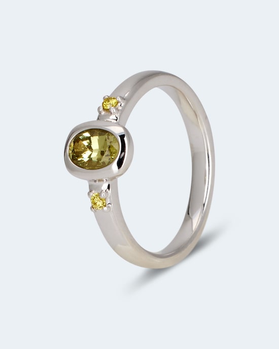 Produktabbildung für Ring mit Mali Granat und Brillant
