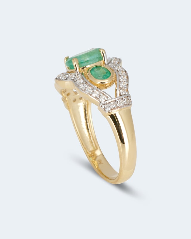 Ring mit Sambia Smaragd