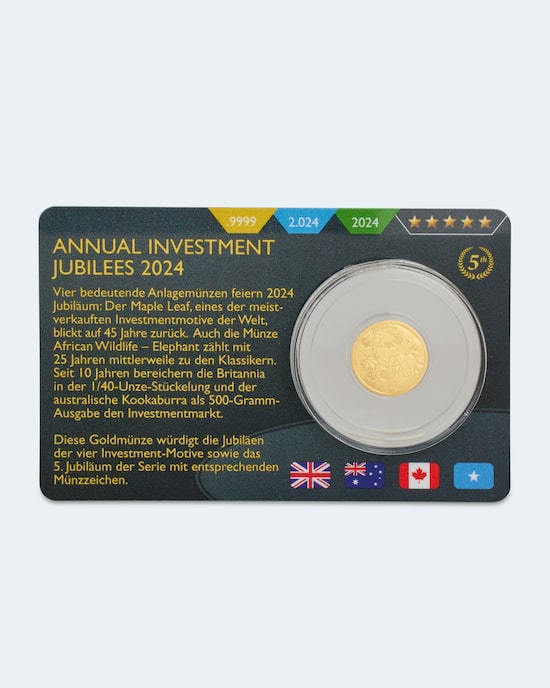 Produktabbildung für Goldmünze Annual Investment Jubilees 2024