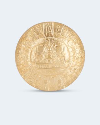 Silbermünze Inka Sonnenscheibe Hochrelief 2023