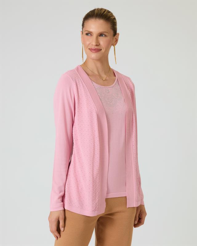 Glow Pullover in Twinset-Optik