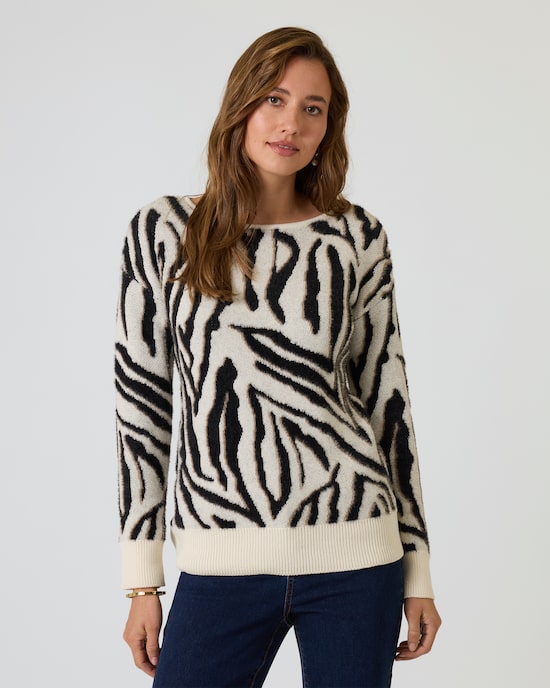 Produktabbildung für Pullover im Tiger-Design