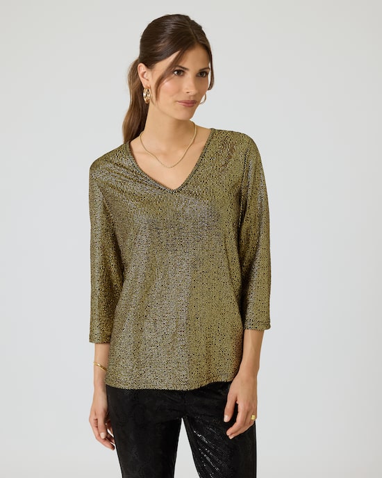 Produktabbildung für Shirt mit Folien-Print